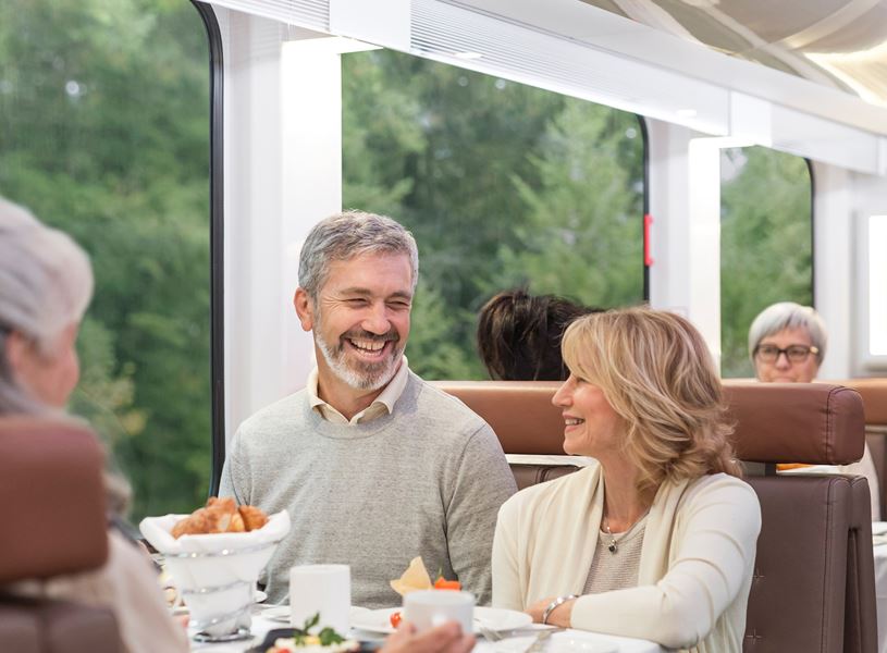 Rocky Mountaineer Train Meal, Vancouver, Canada