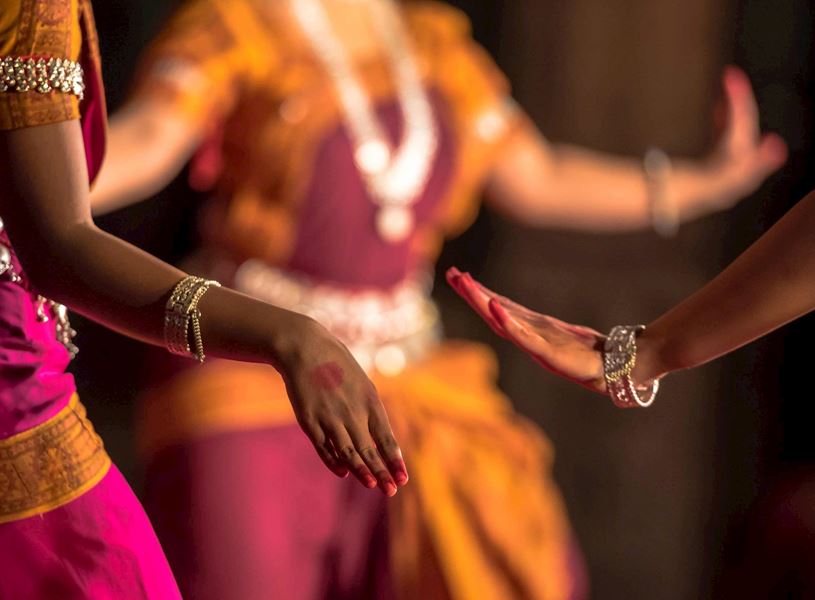 Bharatanatyam dancers in Mohabbat-E Taj Show, Agra, India