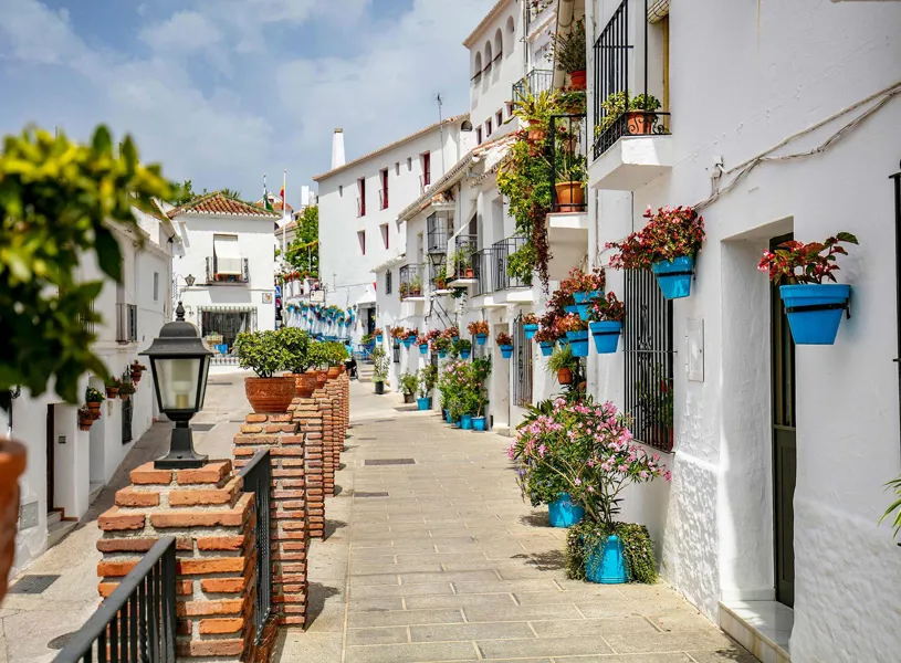 Visit Mijas for dinner in the Costa Del Sol, Spain