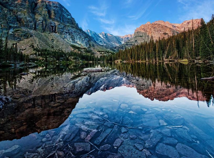 View of Rocky Mountain National Park, USA