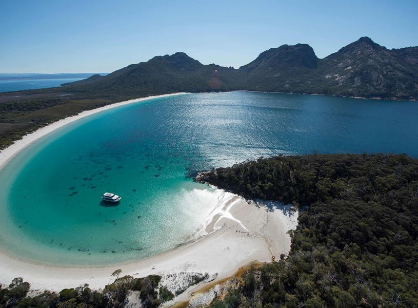 Visit Wineglass Bay and enjoy a gourmet ploughman's lunch in Coles Bay, Australia
