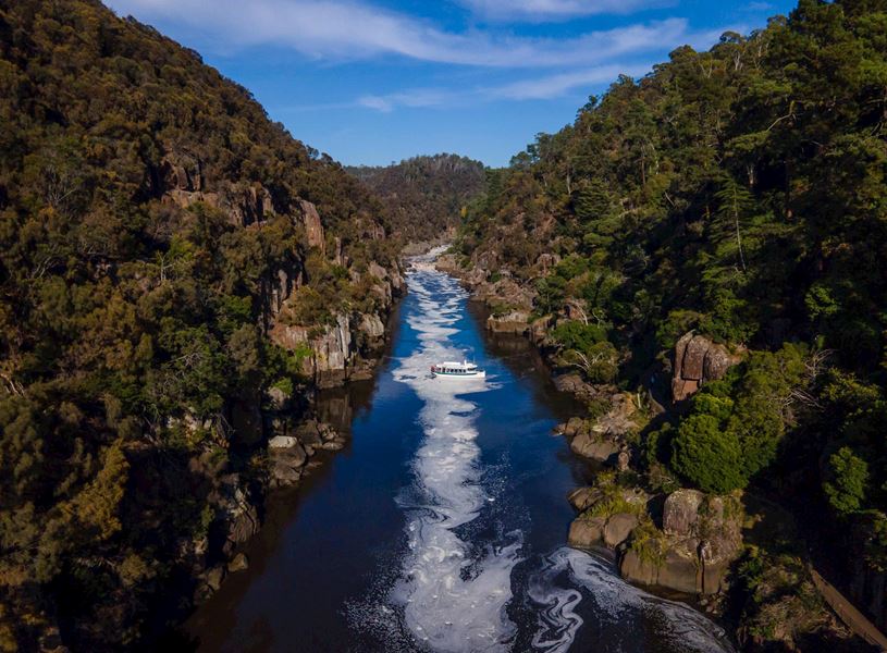 Enjoy a Tamar River Cataract Gorge cruise in Tasmania, Australia