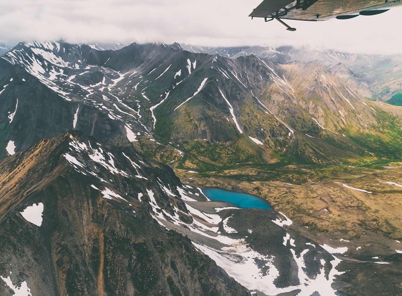 Enjoy a fixed wing flightseeing journey following the Alaska Range from Mount Denali, USA