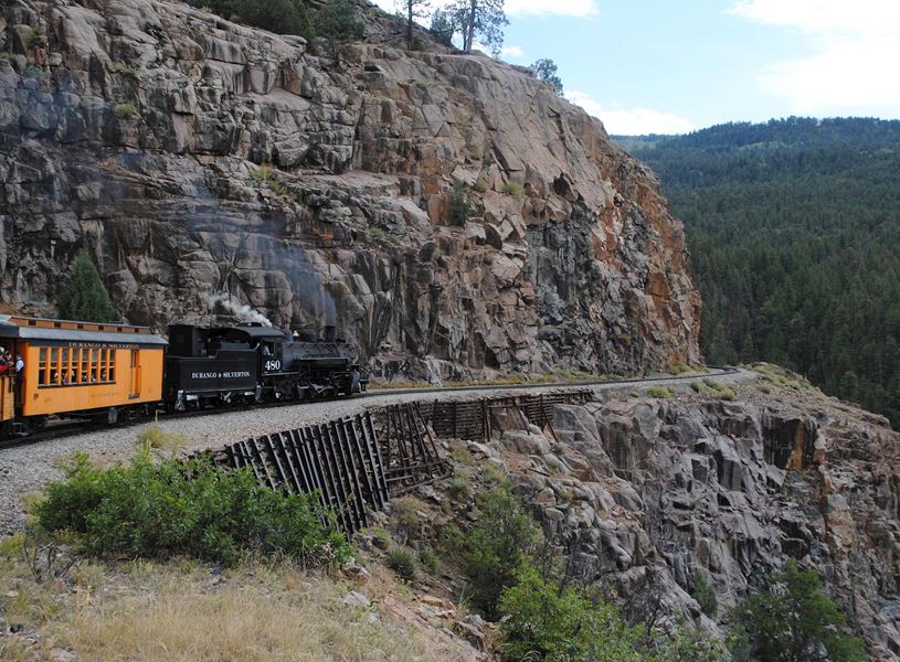 Take the Durango Silverton Railway, USA
