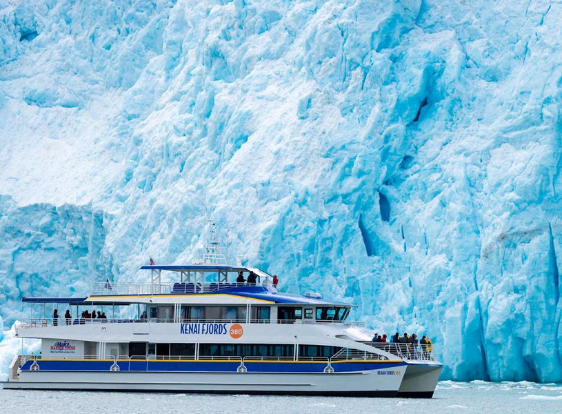 Take a day boat and cruise to Kenai Fjords National Park Alaska, USA