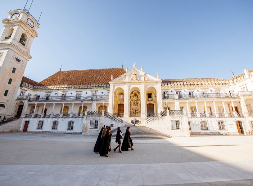 The courtyard of Coimbra University, Portugal