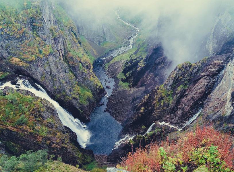 Visit the breathtaking Voringfoss waterfall, Norway