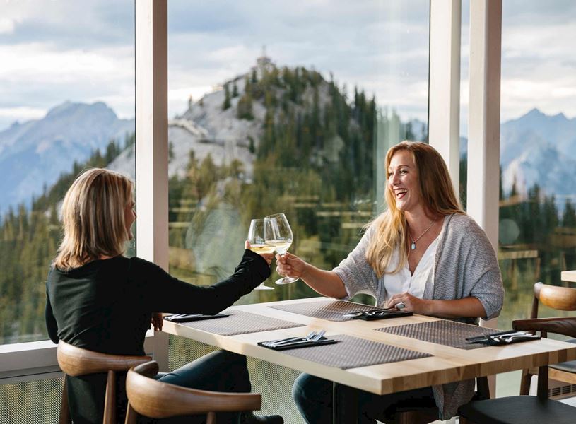 Enjoy a gondola ride and dinner with a view in Banff, Canada