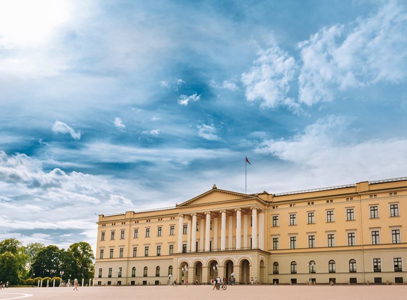 The Royal Palace in Oslo, Norway