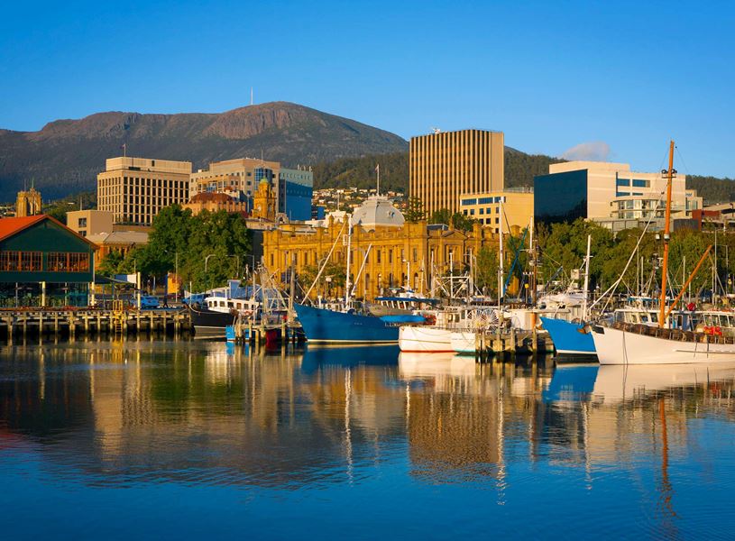 Enjoy a walking tour in Hobart. in Tasmania, Australia