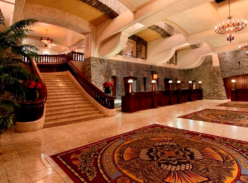 Lobby, Fairmont Banff Springs Hotel, Banff, Canada