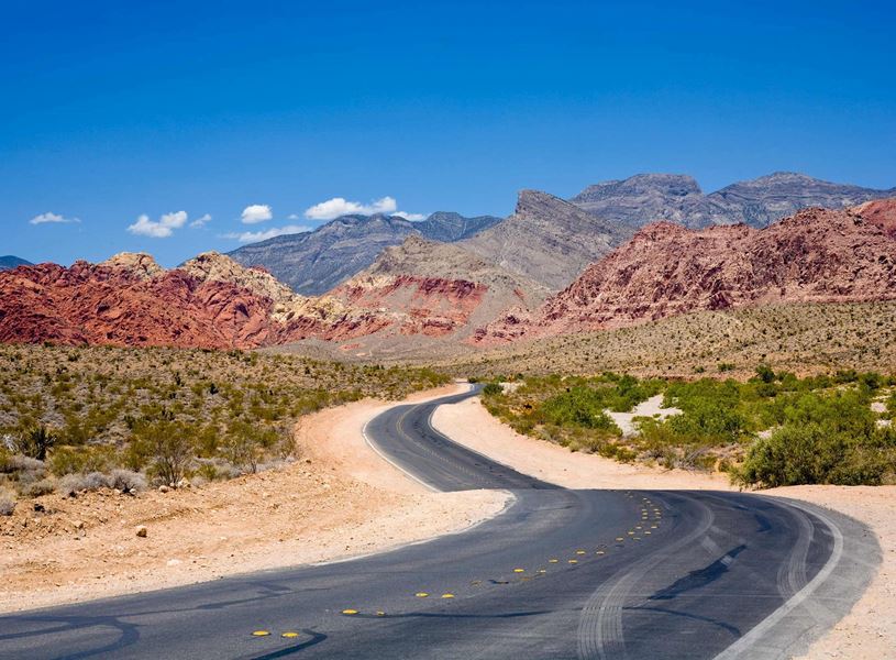 View of Red Rock Canyon, USA
