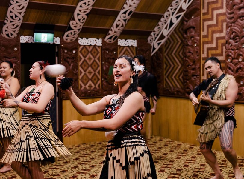 Te Puia cultural performance in Rotorua, New Zealand