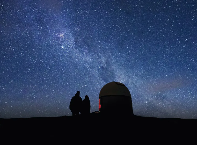 Crater experience Tekapo dark sky reserve in New Zealand