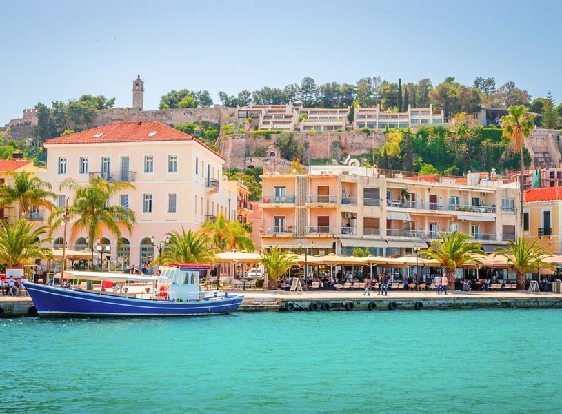 Panoramic view of Nafplio in Greece