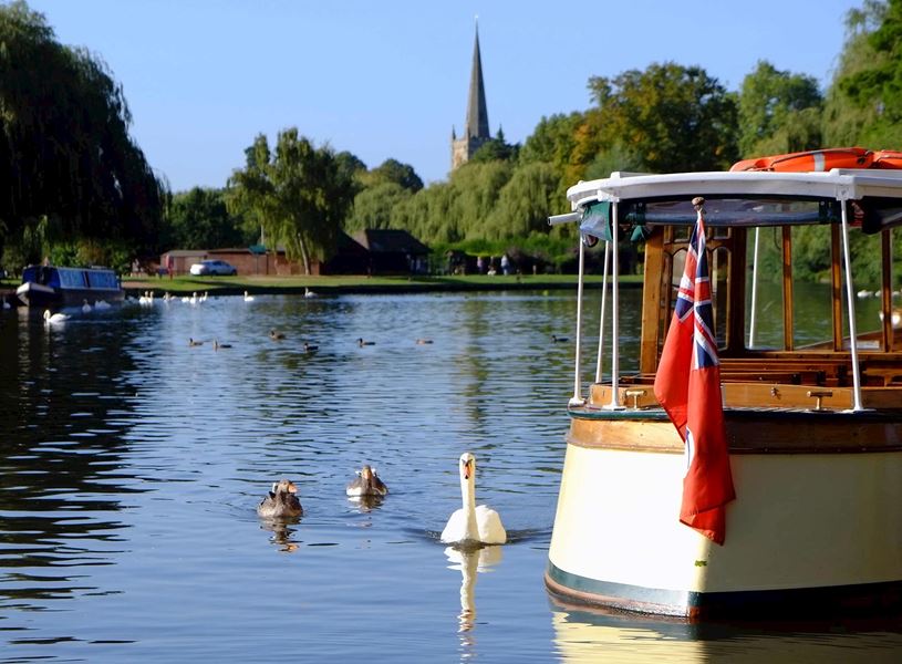 River Avon in Stratford-upon-Avon, England