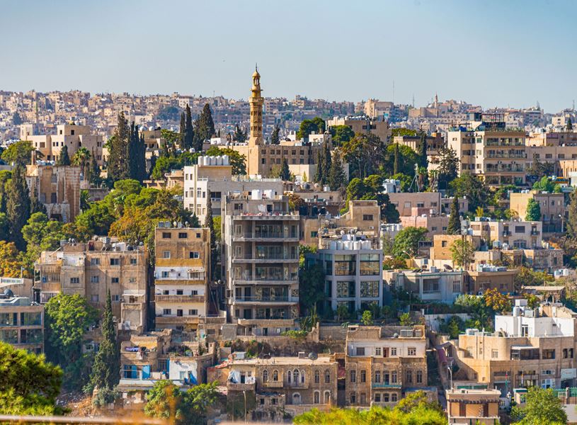 Depart Amman, Jordan