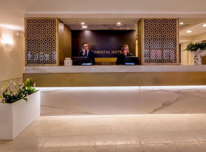 The reception of the Bw Premier Collection Chc Continental in Venice, Italy