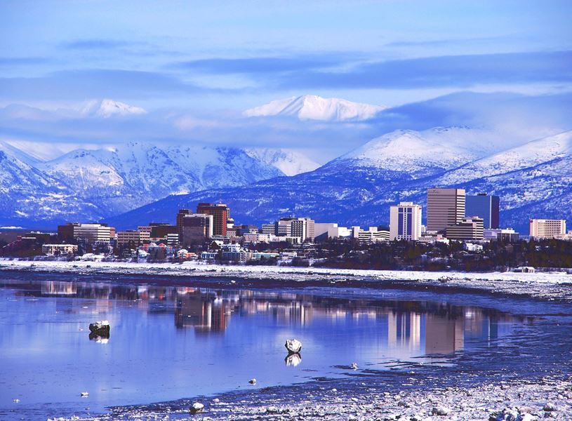 Say farewell Anchorage, Alaska, USA