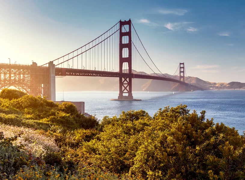 Farewell Golden Gate Bridge, San Francisco, California, USA