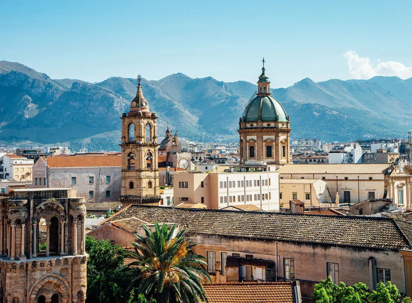 Skyline View of Palermo in Sicily