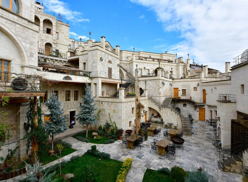 Exterior of Exedra Hotel, Cappadocia, Turkey