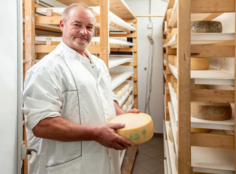 Cheese factory in Oystese, Vestland, Norway