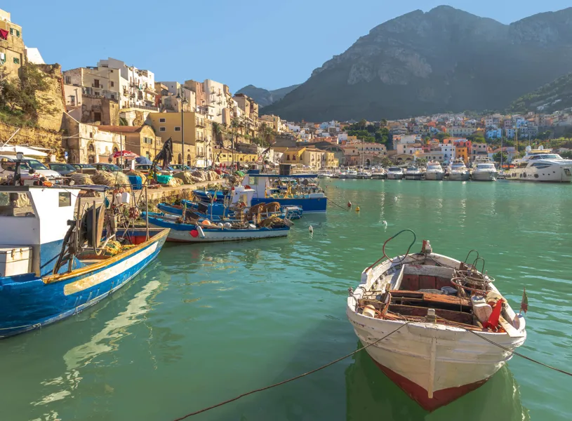Harbour and Marina in Castellammare, Naples, Italy