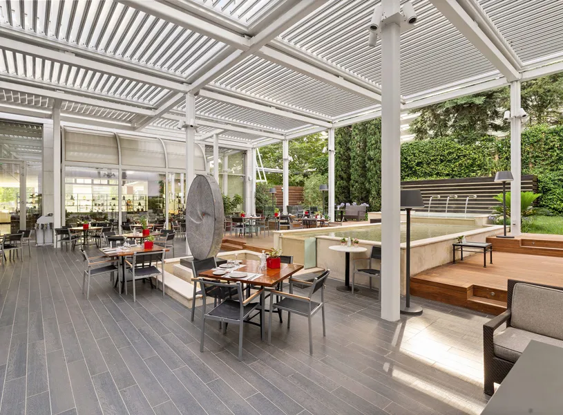 Atrium of the Athens Marriott in Athens, Greece 