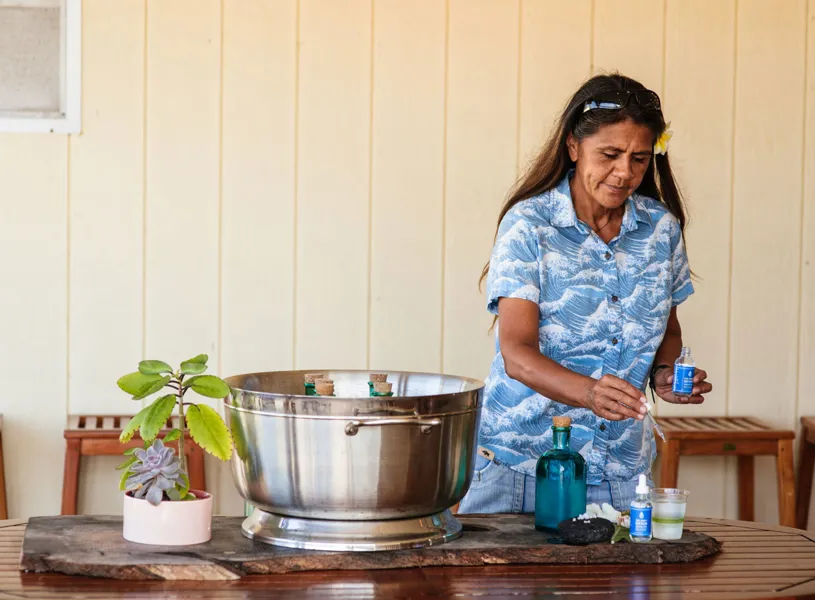 Meet Ipolani at Kona Sea Salt, Kona, Hawaii, USA