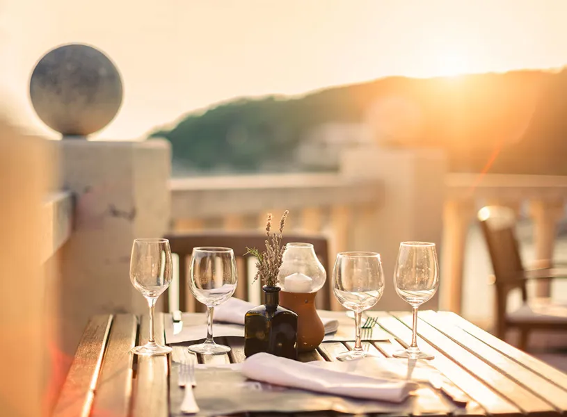 Guests enjoying a Celebration Dinner in Dubrovnik, Croatia