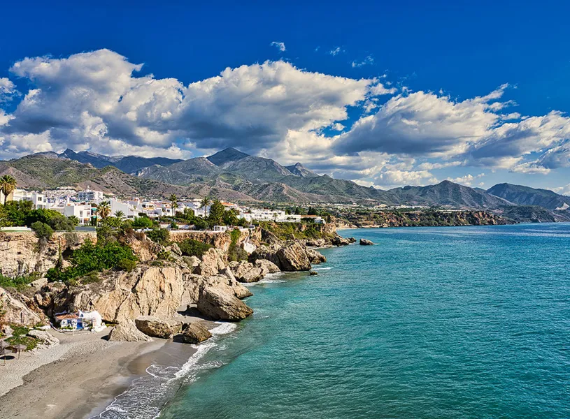 Views From Balcony Of Europe, Nerja, Spain
