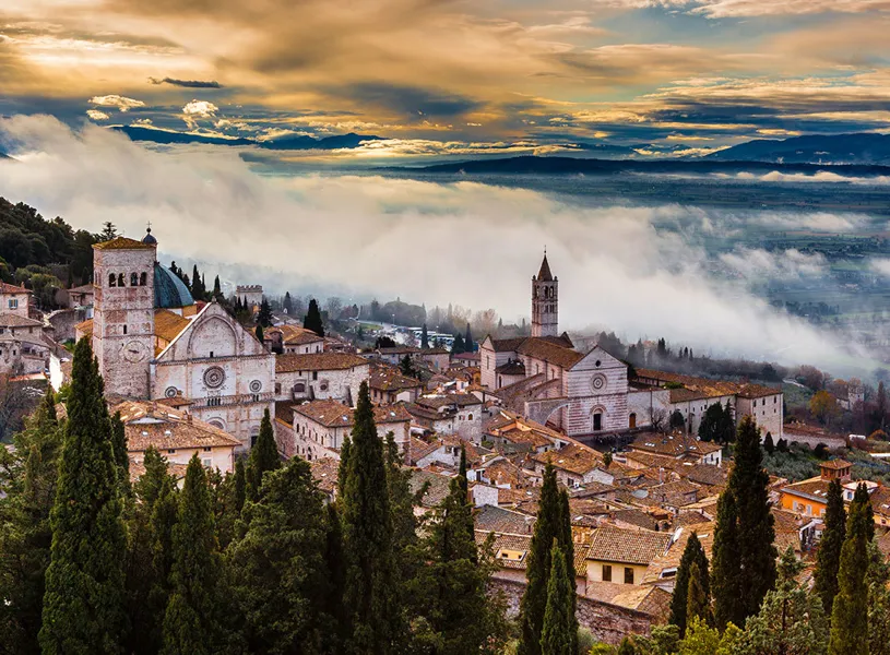 Assisi Cathedral and Basilica of Saint Clare, Assisi, Italy