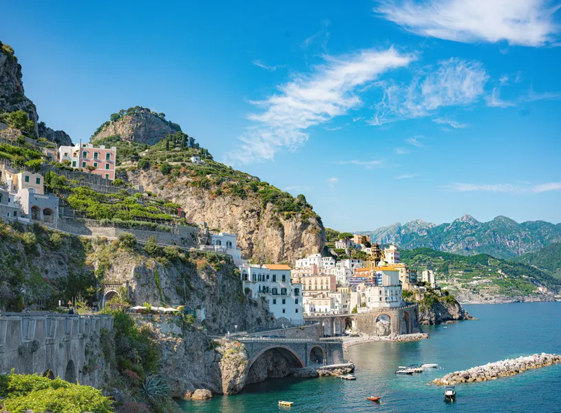 View of Town and Seaside, Sorrento, Italy