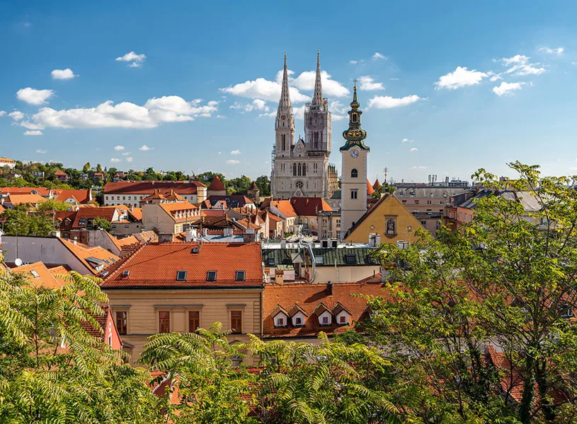 Zagreb Cathedral View, Zagreb, Croatia