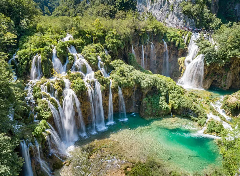 Plitvice Lakes National Park Waterfalls, Plitvice, Croatia