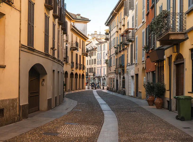 Traditional Brera District, Milan, Italy