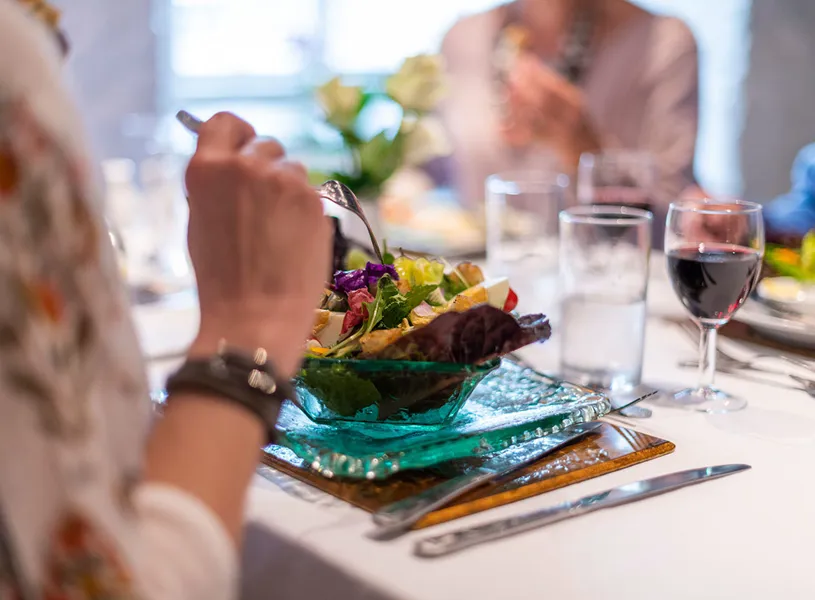 Dinner in Devon, England