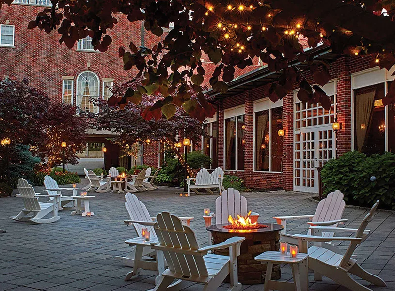 The Terrace at the Hotel Viking in Newport, Rhode Island 
