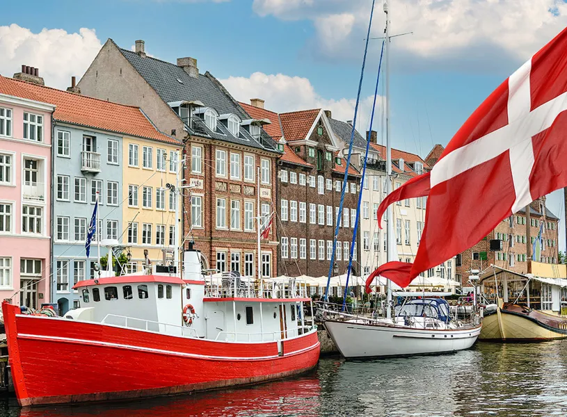 Boats Copenhagen Harbour, Copenhagen, Denmark