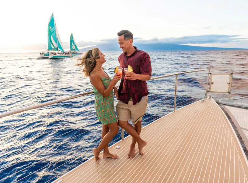 Teralani sunset dinner sail, Maui, Hawaii, USA