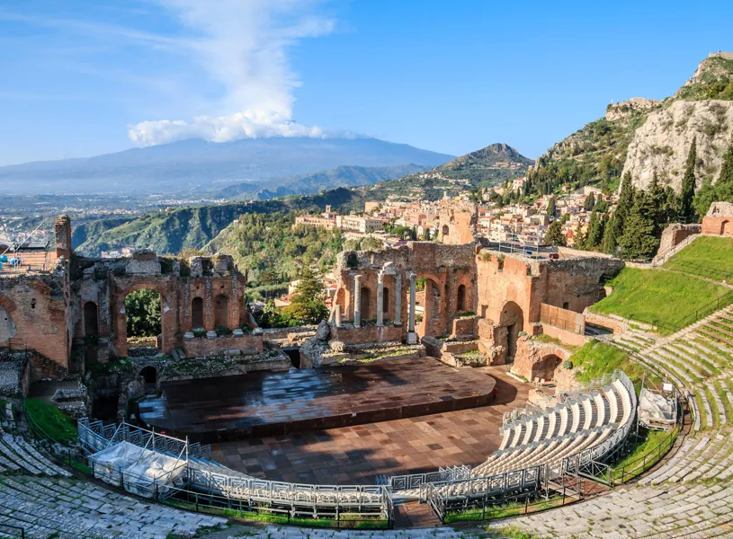 Taormina Greek Amphitheatre Visit, Sicily, Italy