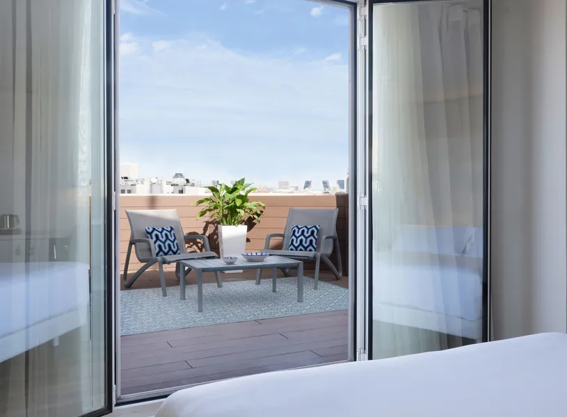 NH Madrid Balboa, Madrid, Spain, Terrace