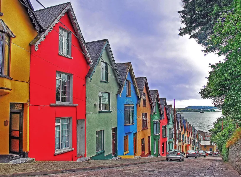 Colourful Houses in Cobh, Ireland