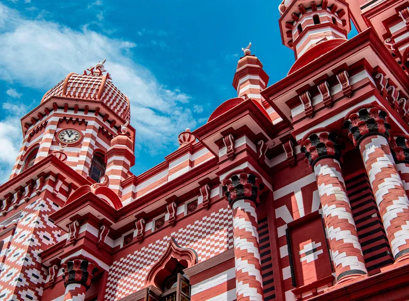 Jami Ul Alfar Mosque Colombo, Sri Lanka