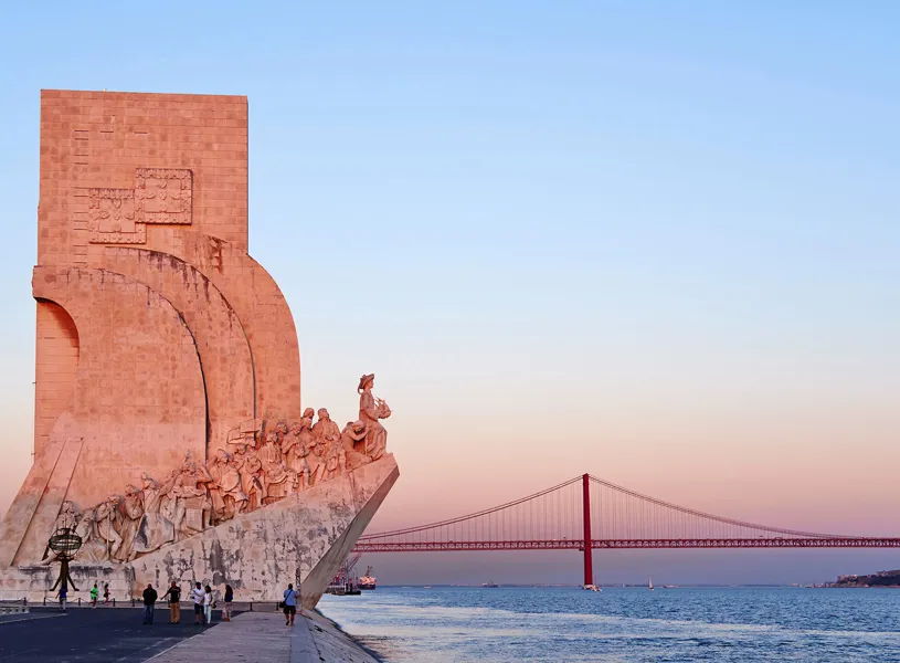 Monument to the Discoveries on the Tagus River in Lisbon, Portugal