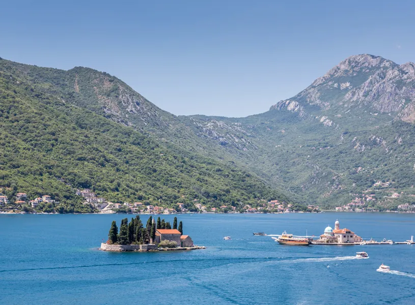 Our Lady of the Rocks in the bay of Kotor, Montenegro