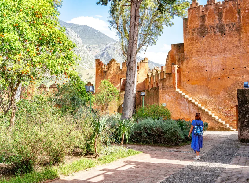 Ancient kasbah fortress, Chefchaouen, Morocoo