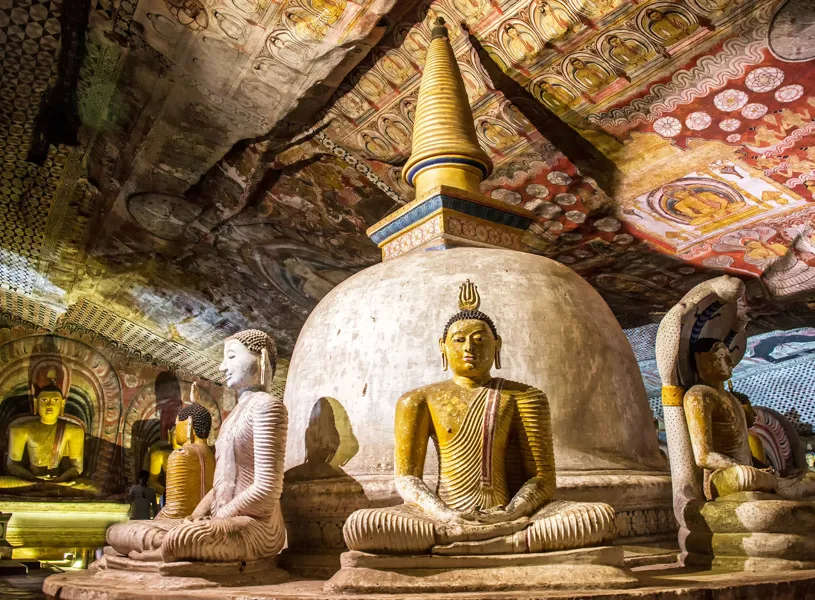 Buddha Statue Dambulla Cave Temple Sri Lanka 