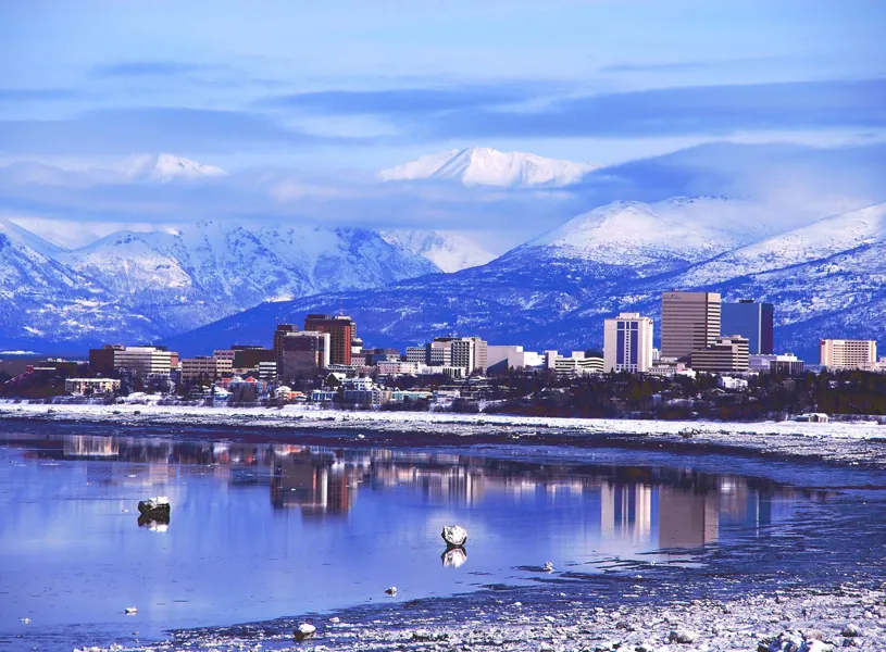 Say farewell Anchorage, Alaska, USA